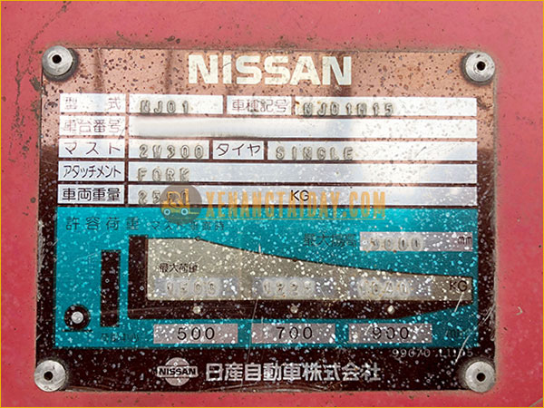 Xe nâng xăng Nissan J01M15