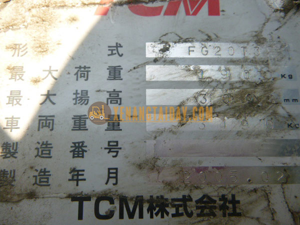 Xe nâng xăng TCM FG20T3