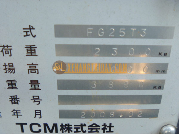 Xe nâng xăng TCM FG25T3