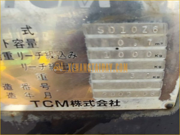 Xe xúc nâng TCM SD10Z6